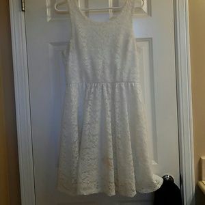 White lace dress